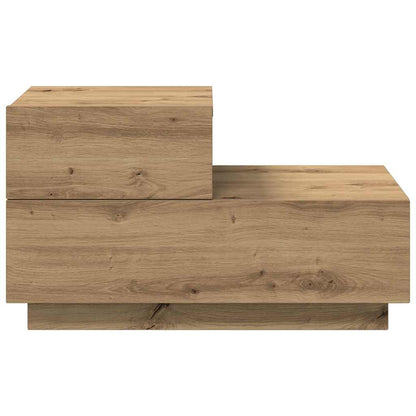 vidaXL Table de chevet Chêne artisanat 70 x 36 x 40,5 cm Bois d'ingénierie