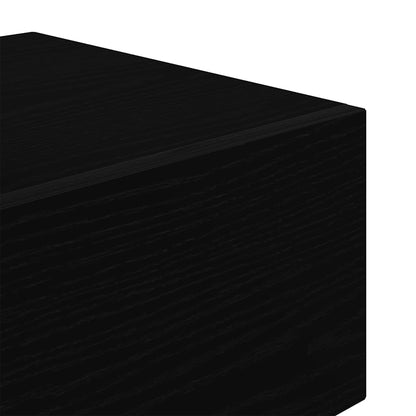 vidaXL Nachttisch Schwarz Eichen-Optik 70 x 36 x 40,5 cm Holzwerkstoff