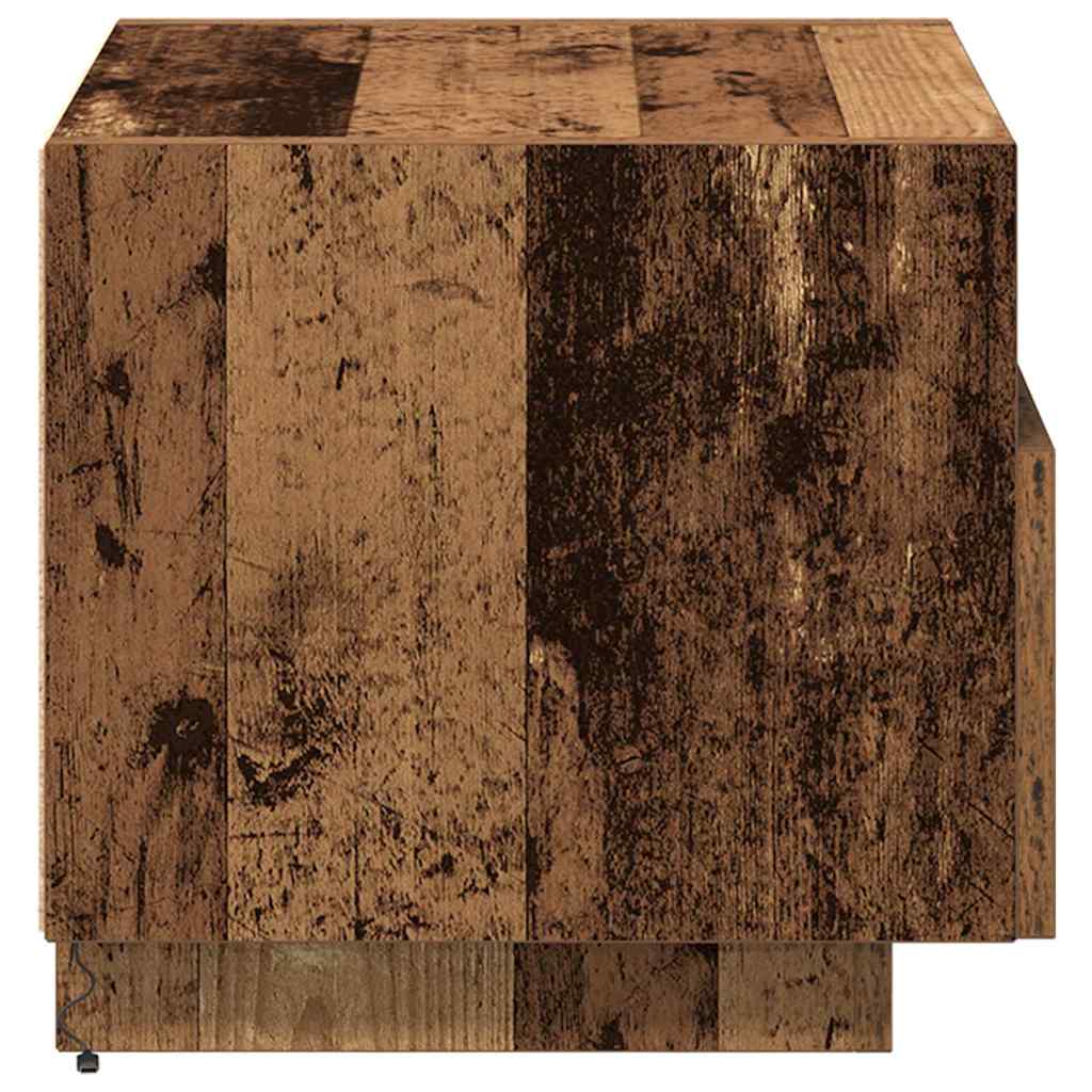 vidaXL Nachttisch 2 pcs Altholz 40 x 39 x 37 cm Holzwerkstoff