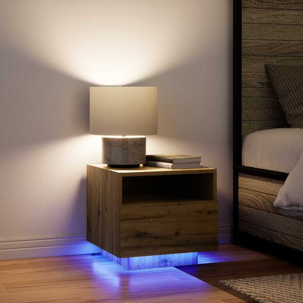 Nachttisch 2 pcs Artisan-Eiche 40 x 39 x 37 cm Holzwerkstoff