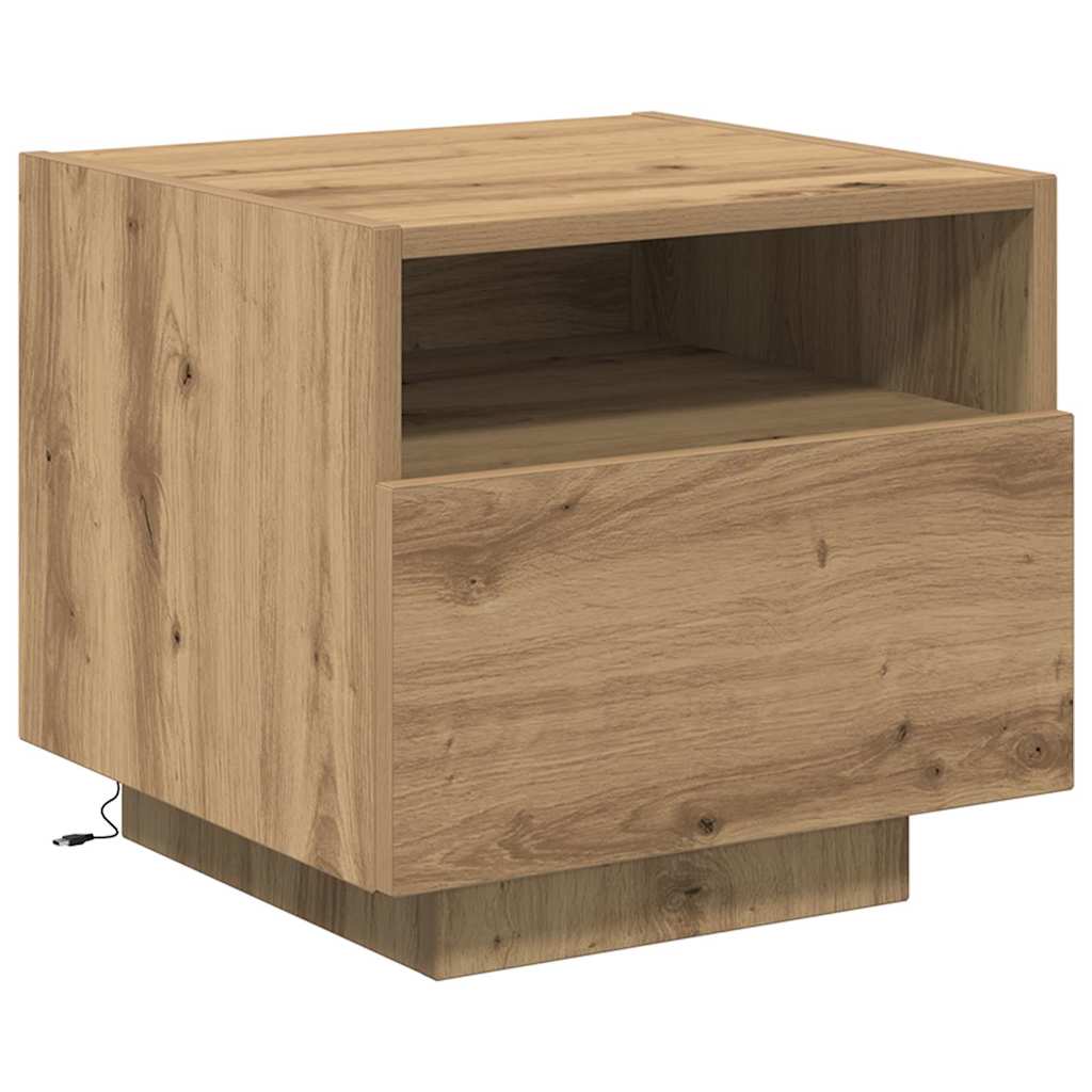 Nachttisch 2 pcs Artisan-Eiche 40 x 39 x 37 cm Holzwerkstoff