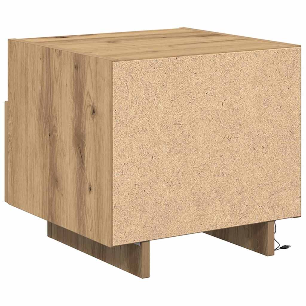 Nachttisch 2 pcs Artisan-Eiche 40 x 39 x 37 cm Holzwerkstoff