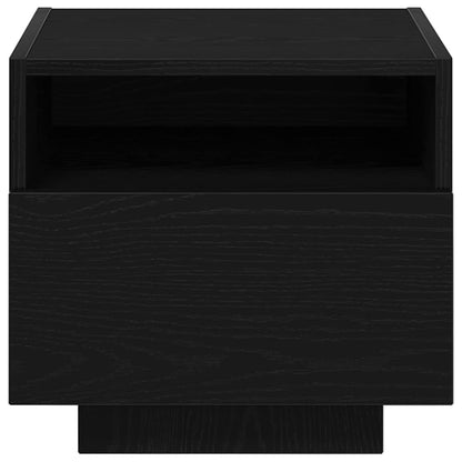 vidaXL Nachttisch 2 pcs Schwarz Eichen-Optik 40 x 39 x 37 cm