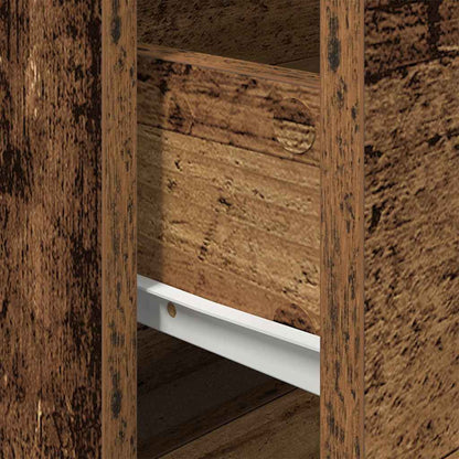 vidaXL Nachttisch mit Schubladen Altholz 50 x 39 x 41 cm Holzwerkstoff