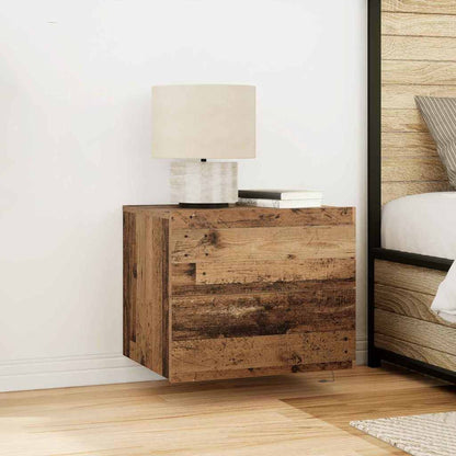 vidaXL Nachttisch mit Schubladen Altholz 50 x 39 x 41 cm Holzwerkstoff