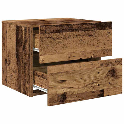 vidaXL Nachttisch 2 pcs Altholz 50 x 39 x 41 cm Holzwerkstoff