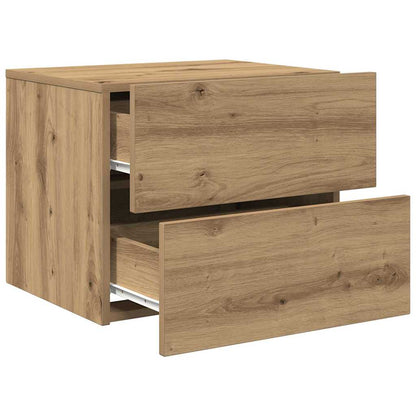 vidaXL Nachttisch Artisan-Eiche 50 x 39 x 41 cm Holzwerkstoff