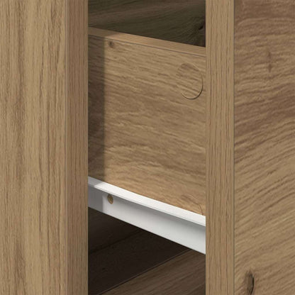 vidaXL Nachttisch 2 pcs Artisan-Eiche 50 x 39 x 41 cm Holzwerkstoff