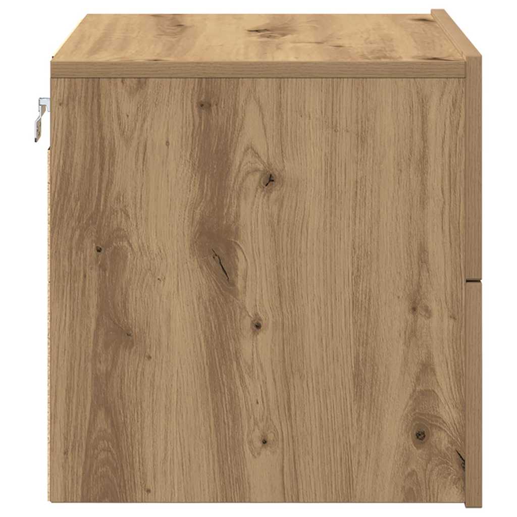 vidaXL Nachttisch 2 pcs Artisan-Eiche 50 x 39 x 41 cm Holzwerkstoff