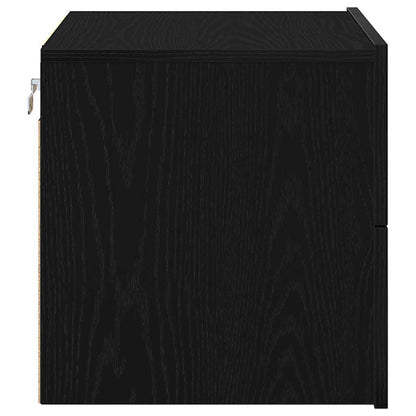 vidaXL Nachttisch 2 pcs Schwarz Eichen-Optik 50 x 39 x 41 cm