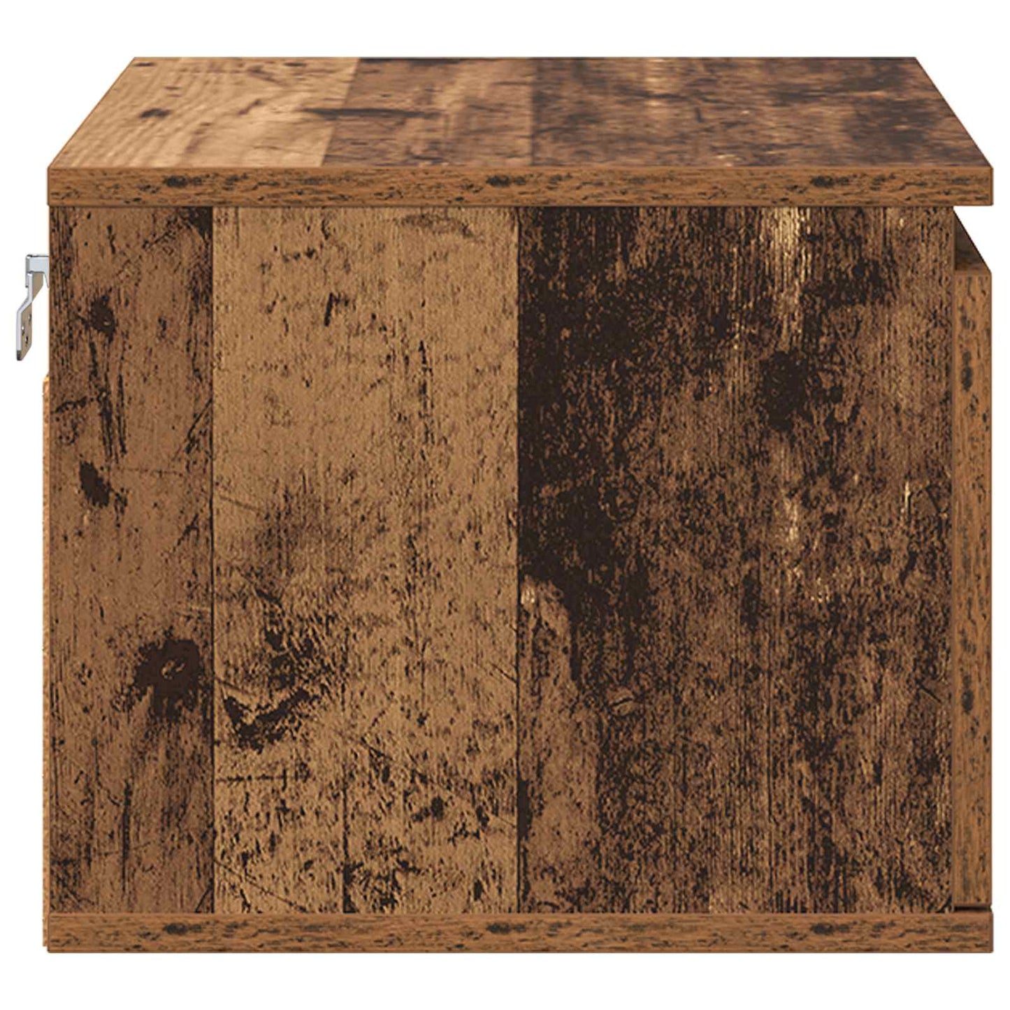 vidaXL Wandmontiertes Nachttischchen Altholz 50 x 36 x 30 cm