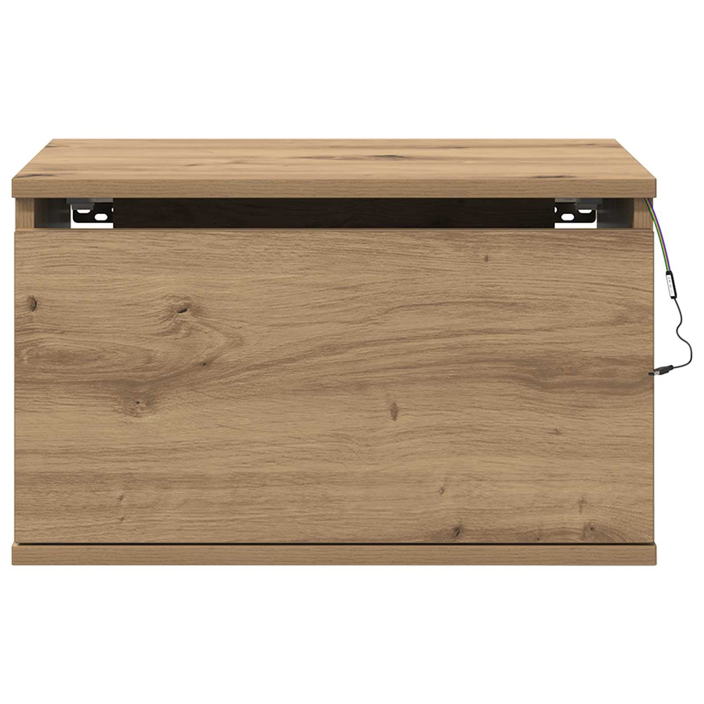 vidaXL Wandmontiertes Nachttischchen Artisan-Eiche 50 x 36 x 30 cm