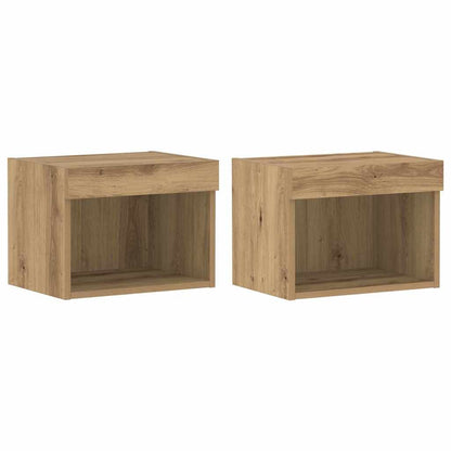 TV-Schrankset 2 pcs Artisan-Eiche 40 x 30 x 30 cm Holzwerkstoff