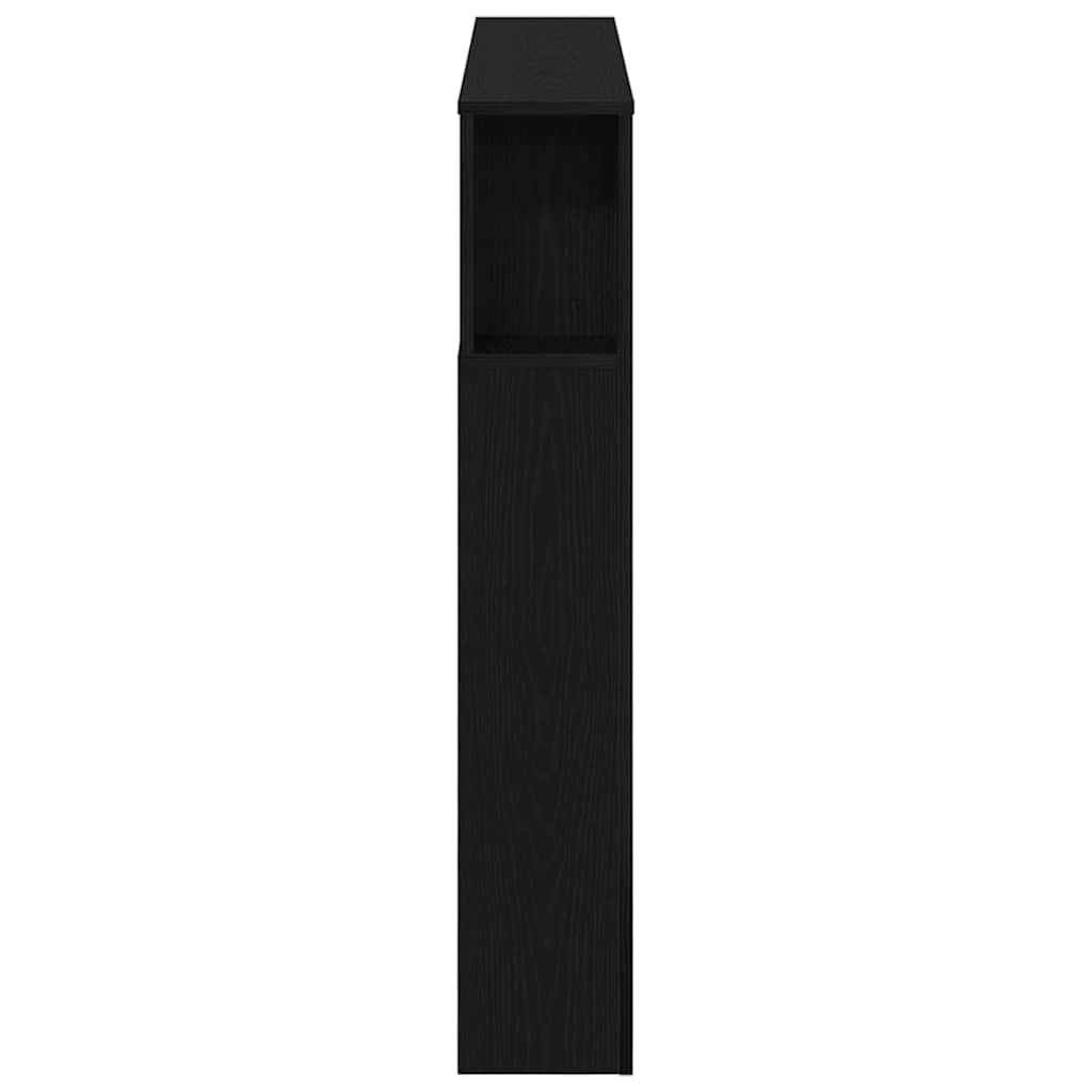 vidaXL LED Kopfteil Schwarz Eichen-Optik 120 x 18,5 x 103,5 cm