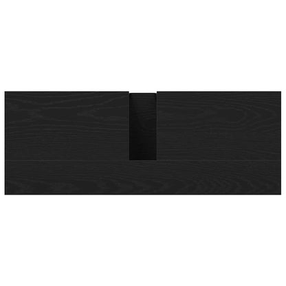 vidaXL Waschbeckenschrank mit Tür Schwarz Eichen-Optik 80 x 30 x 60 cm
