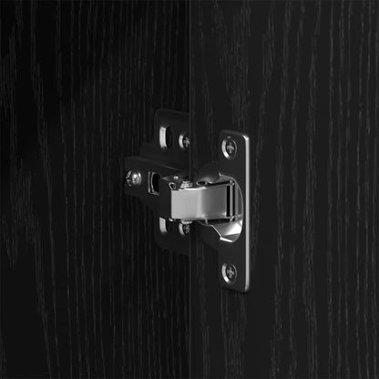 Badezimmermöbel-Set Schwarz Eichen-Optik 33 x 33 x 120,5 cm