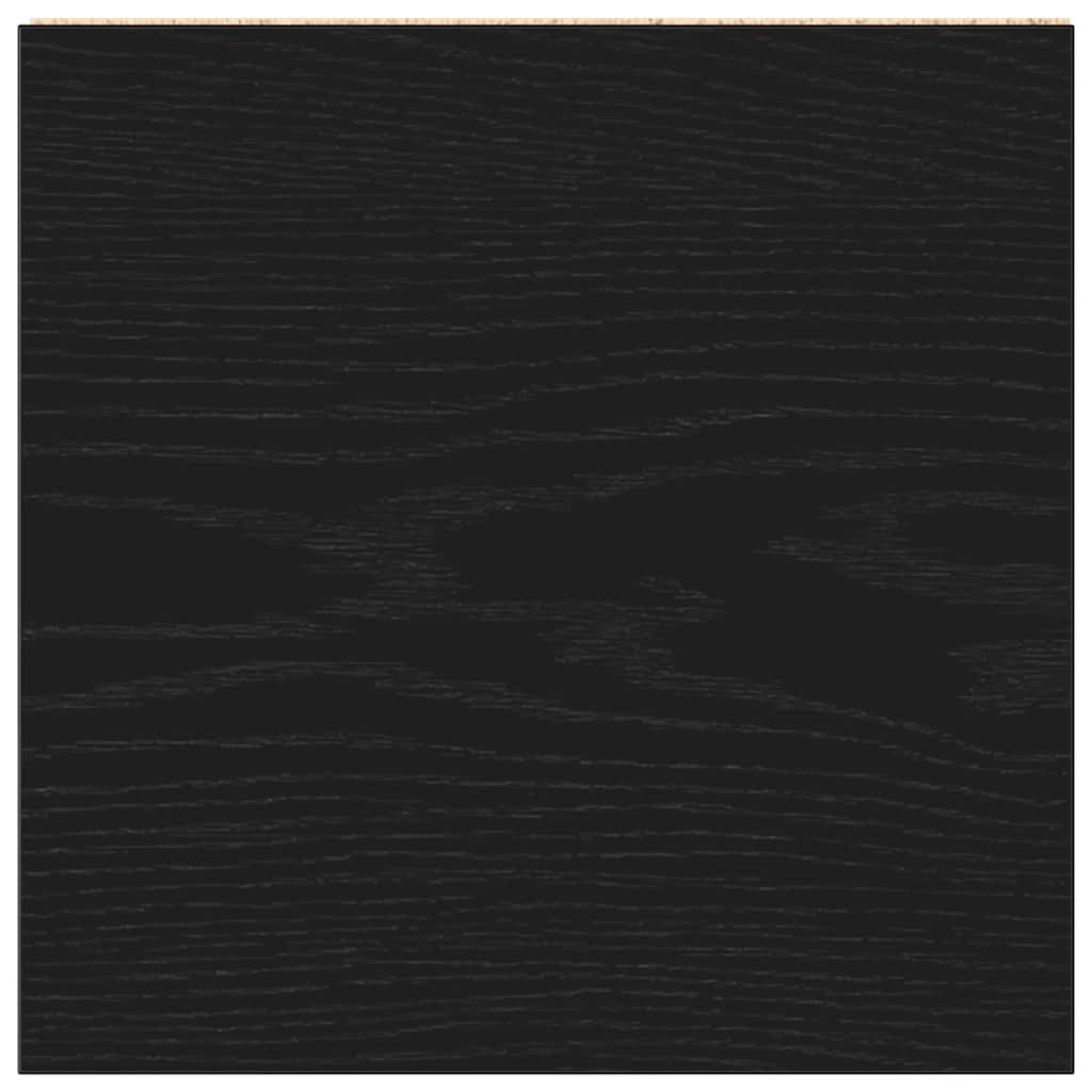vidaXL Badschrank Schwarz Eichen-Optik 30x30x183,5 cm Holzwerkstoff