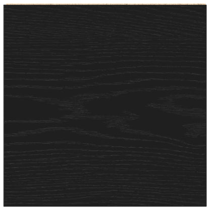 vidaXL Badschrank Schwarz Eichen-Optik 30x30x183,5 cm Holzwerkstoff