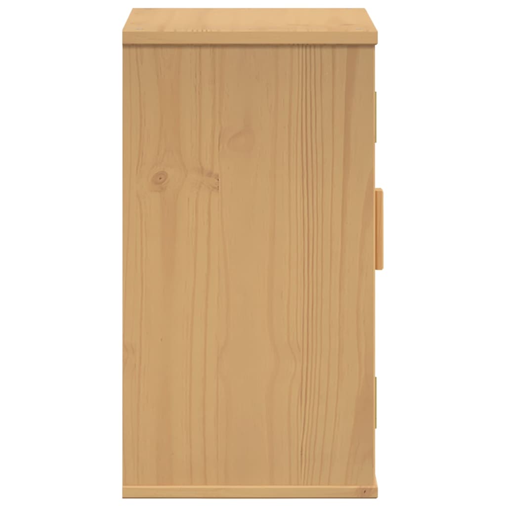 vidaXL Badezimmerschrank Olden Braun 35 x 30 x 55 cm Massivholz Kiefer