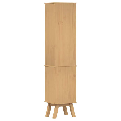 vidaXL Meuble de salle de bain avec étagère Olden Marron 35 x 30 x 159 cm