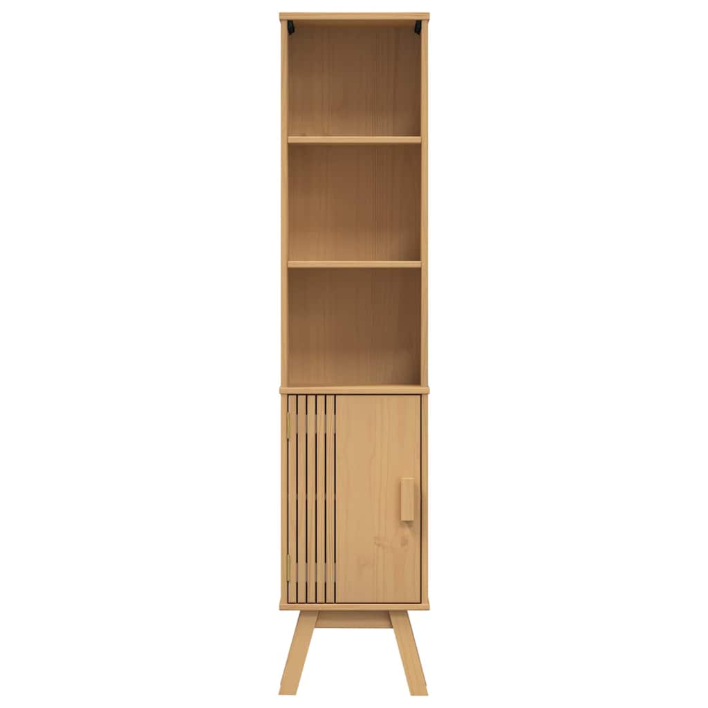 vidaXL Meuble de salle de bain avec étagère Olden Marron 35 x 30 x 159 cm
