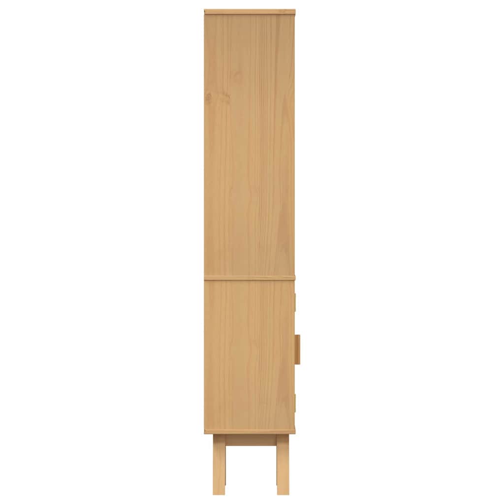 vidaXL Meuble de salle de bain avec étagère Olden Marron 35 x 30 x 159 cm