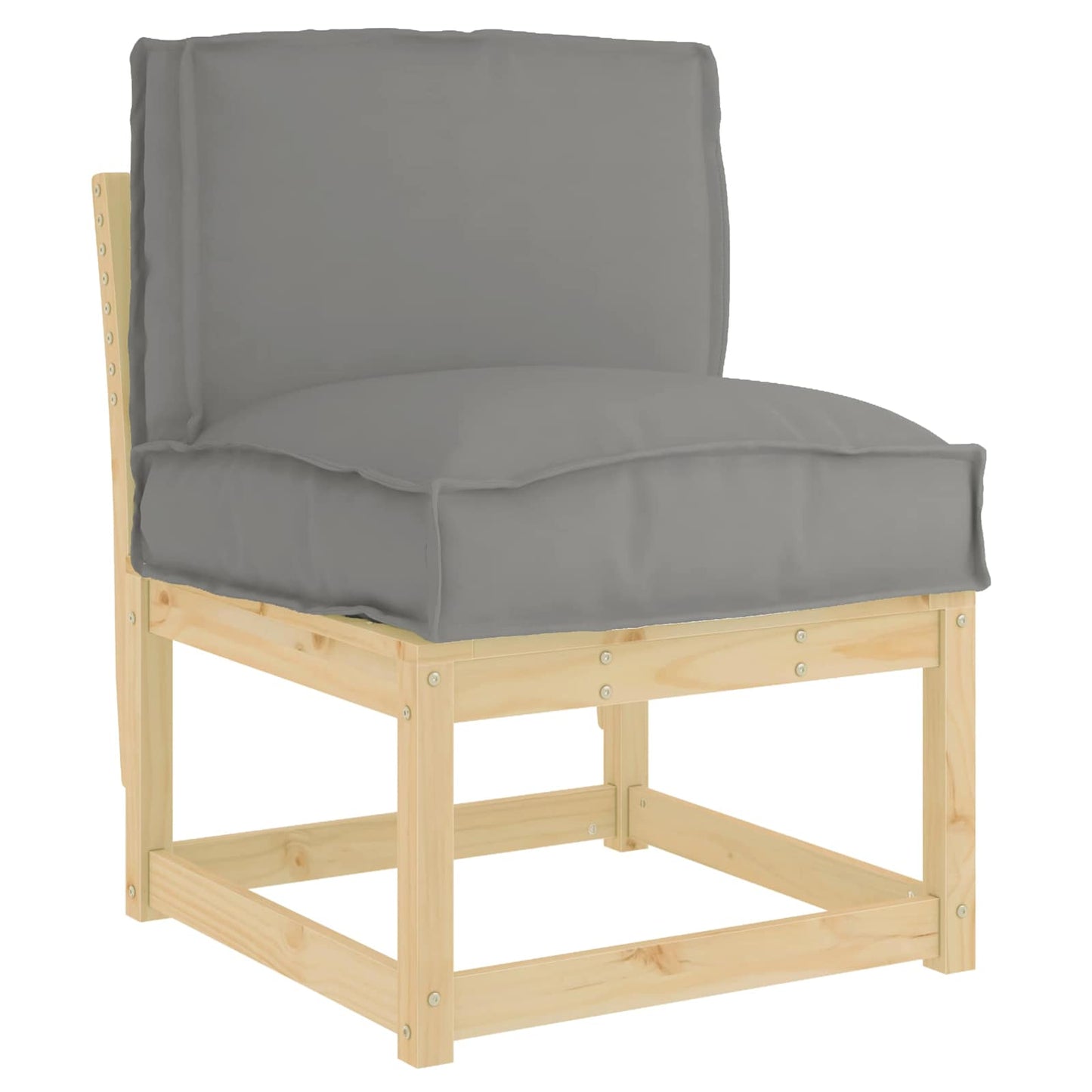 vidaXL Kissen Grau 50 x 40 x 12 cm Oxford-Stoff
