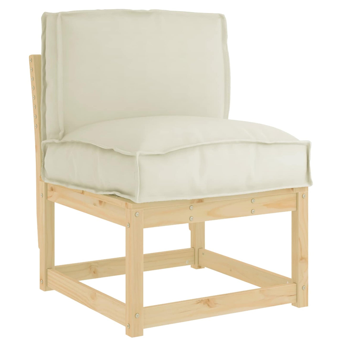 vidaXL Kissen Creme 50 x 40 x 12 cm Oxford-Stoff