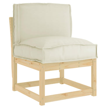 vidaXL Kissen Creme 50 x 40 x 12 cm Oxford-Stoff