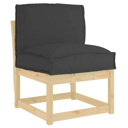 vidaXL Kissen Schwarz 50 x 40 x 12 cm Oxford-Stoff