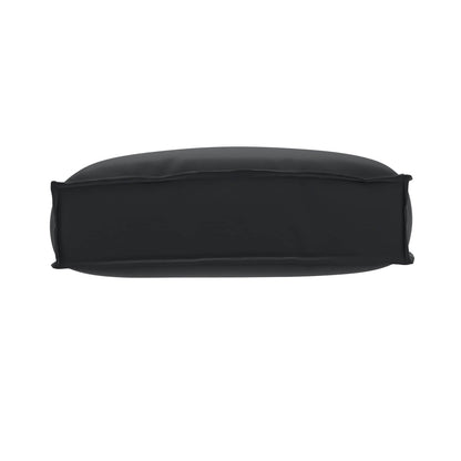 vidaXL Kissen Schwarz 50 x 40 x 12 cm Oxford-Stoff