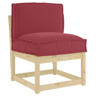 vidaXL Kissen Weinrot 50 x 40 x 12 cm Oxford-Stoff