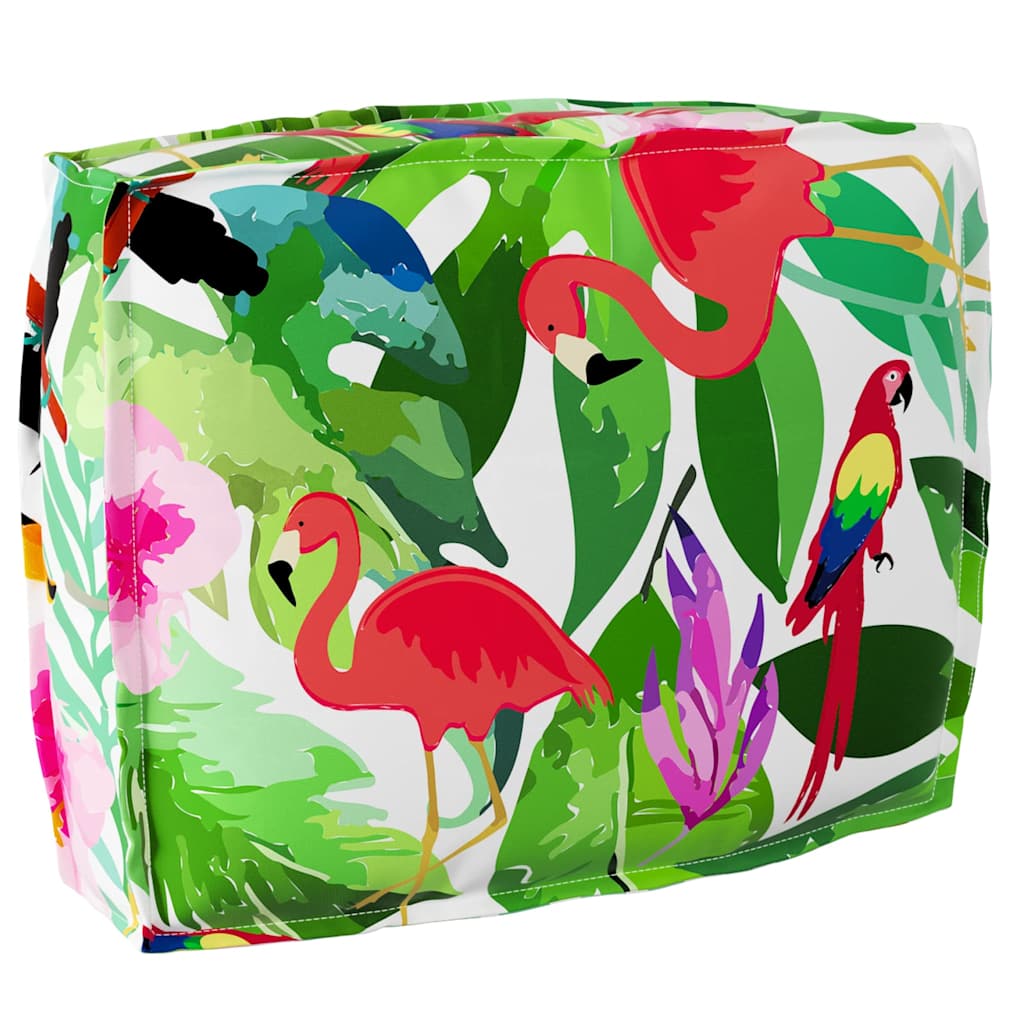 vidaXL Coussin floral multicolore 50 x 40 x 12 cm en tissu Oxford