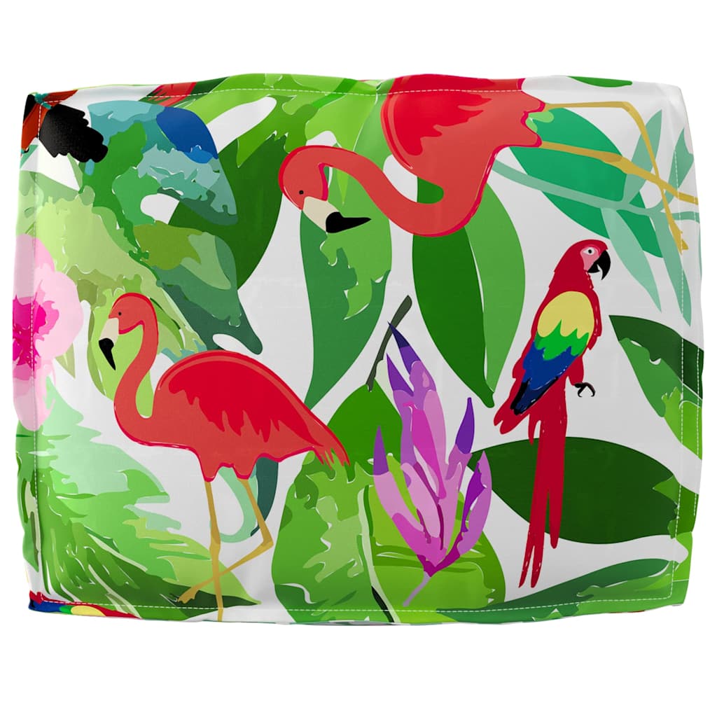 vidaXL Coussin floral multicolore 50 x 40 x 12 cm en tissu Oxford