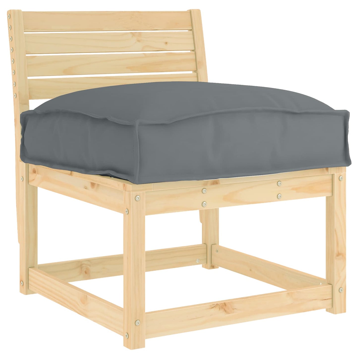 vidaXL Kissen Anthrazit 50 x 50 x 12 cm Oxford-Stoff