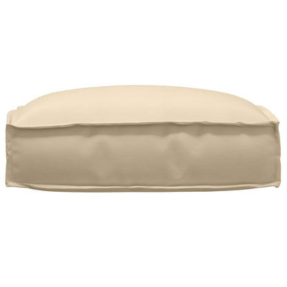 vidaXL Kissen Beige 50 x 50 x 12 cm Oxford-Stoff