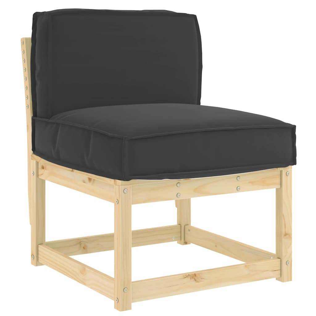 vidaXL Kissen Schwarz 60 x 40 x 12 cm Oxford-Stoff