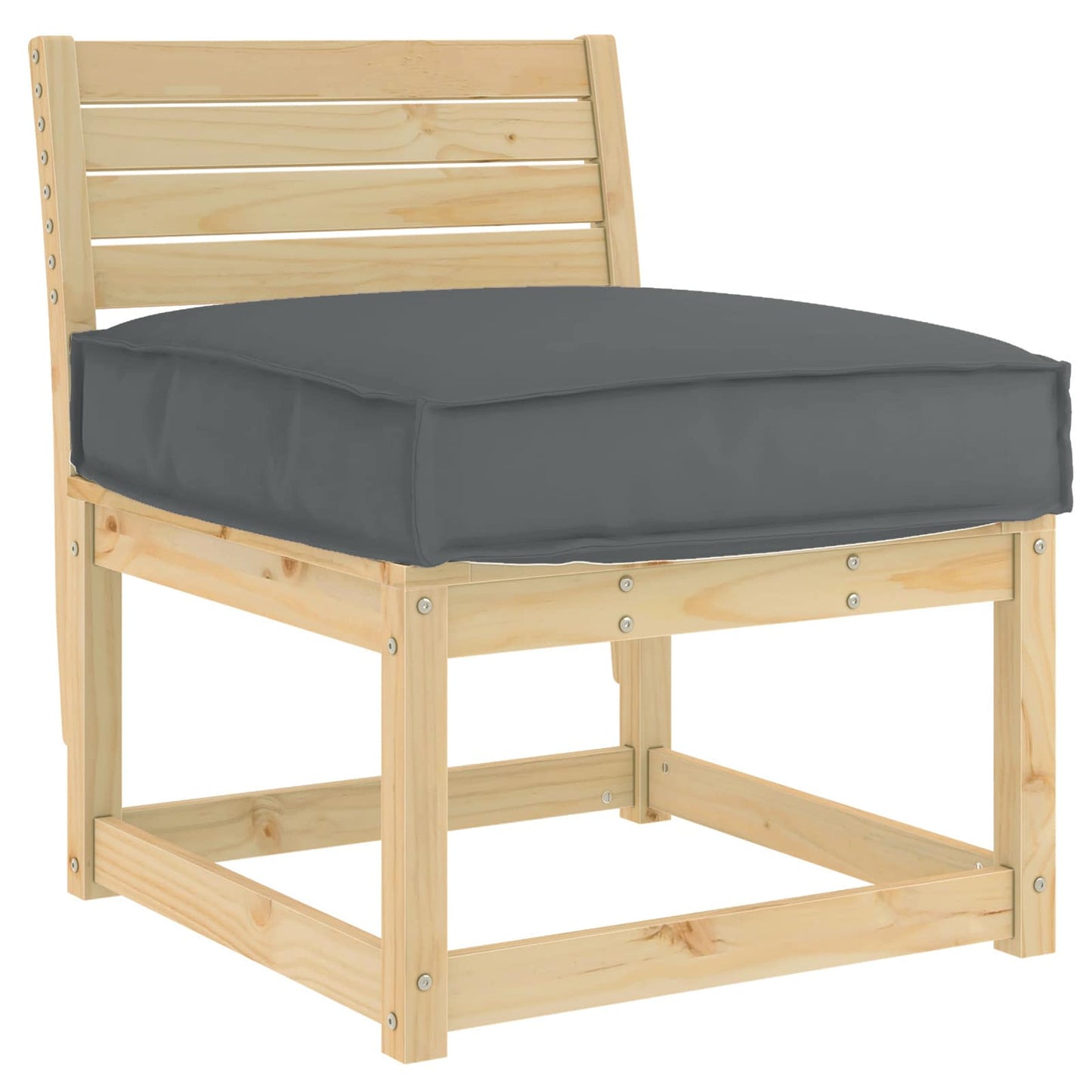 vidaXL Kissen Anthrazit 60 x 60 x 12 cm Oxford-Stoff
