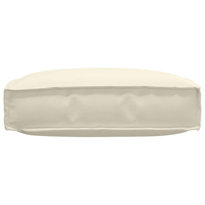 vidaXL Coussin crème 60 x 60 x 12 cm Tissu Oxford