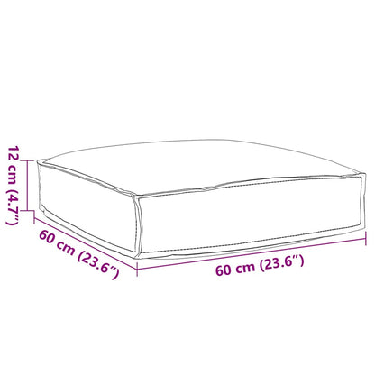 vidaXL Palettkissen für geeigneten Sitz Königsblau 60 x 60 x 12 cm