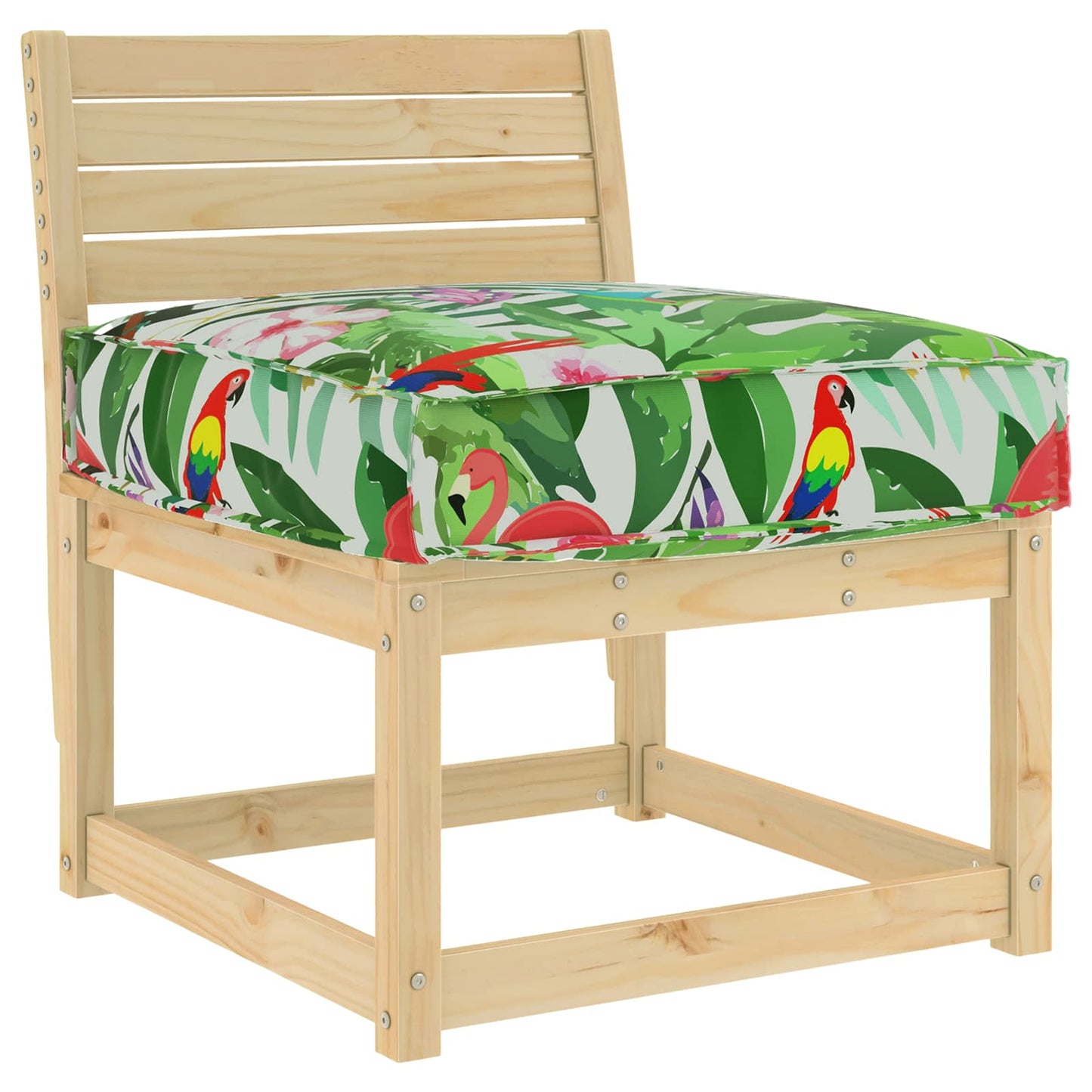vidaXL Coussin de palette pour assise confortable Multicolore 60 x 60 x 12 cm
