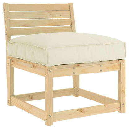 vidaXL Pallet Kissen für geeignet für Sitz Creme 70 x 70 x 12 cm