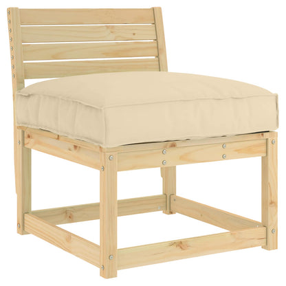 vidaXL Kissen Beige 70 x 70 x 12 cm Oxford-Stoff