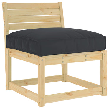 vidaXL Palettenkissen für Sitzfläche Schwarz 70 x 70 x 12 cm