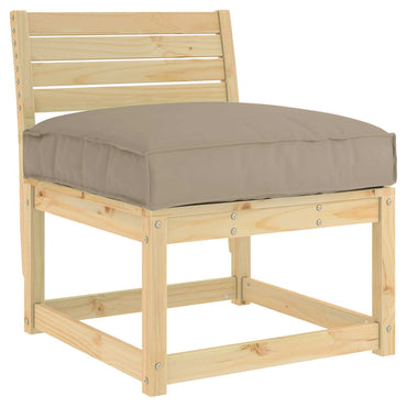 vidaXL Palettenkissen für Sitzfläche Taupe 70 x 70 x 12 cm