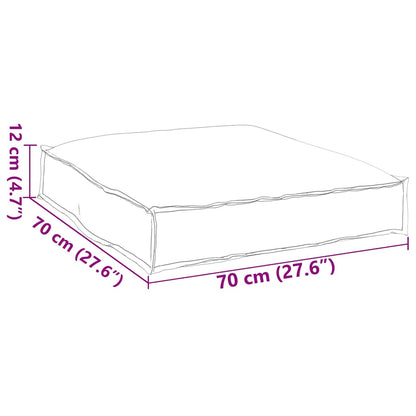 vidaXL Pallet-Kissen für geeignete Sitze Mehrfarbig 70 x 70 x 12 cm
