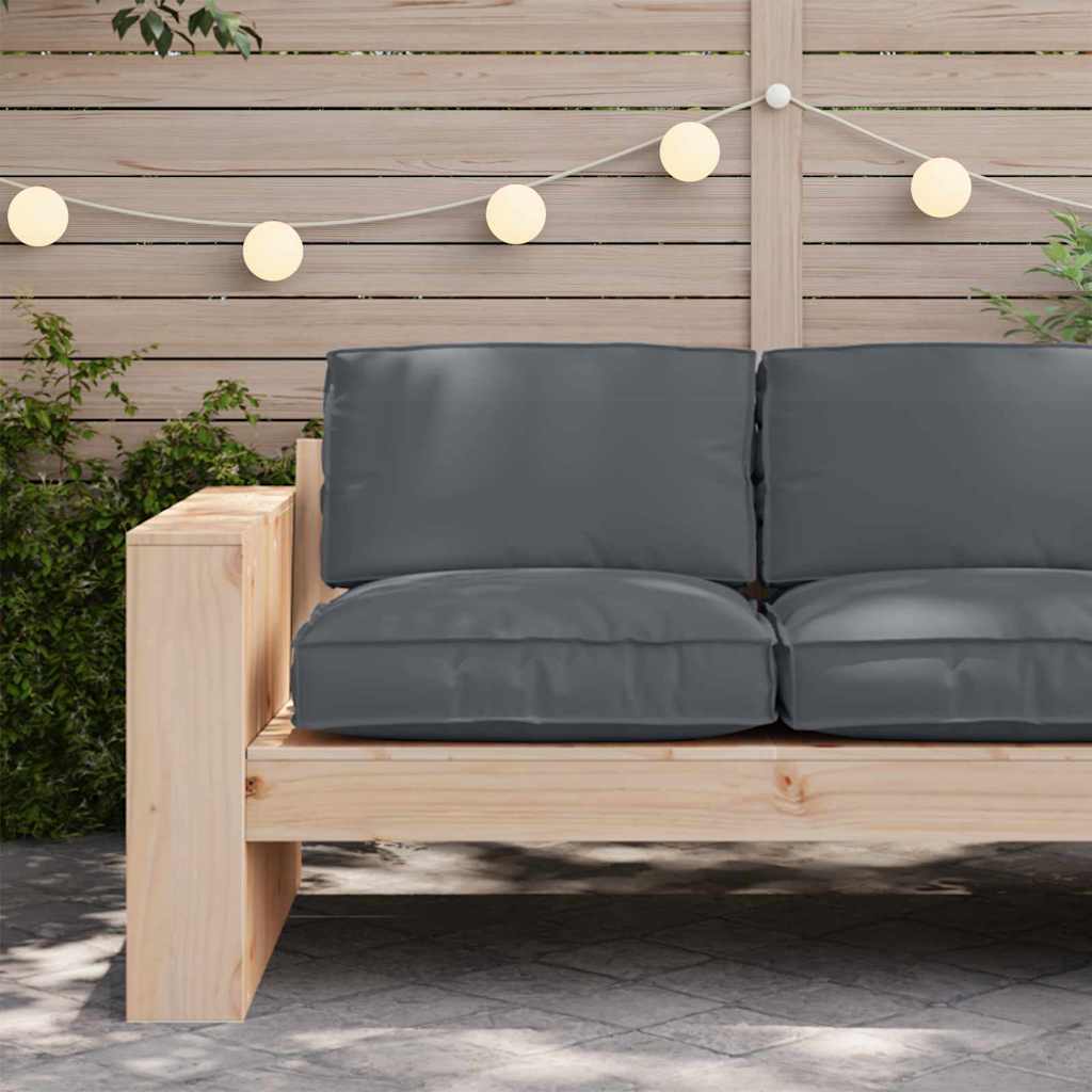 vidaXL Coussin de palette pour assise adaptée anthracite 80 x 80 x 12 cm