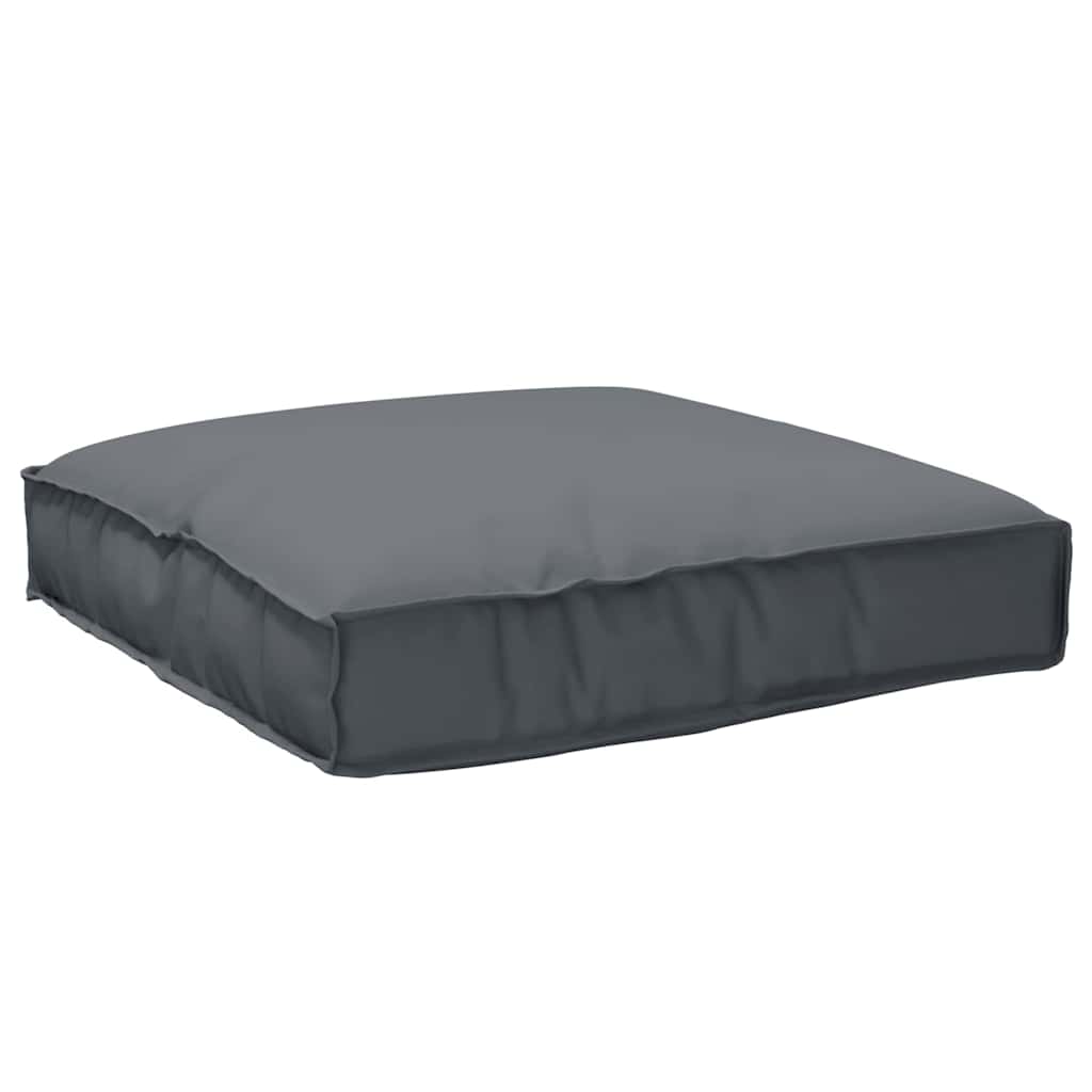 vidaXL Coussin de palette pour assise adaptée anthracite 80 x 80 x 12 cm