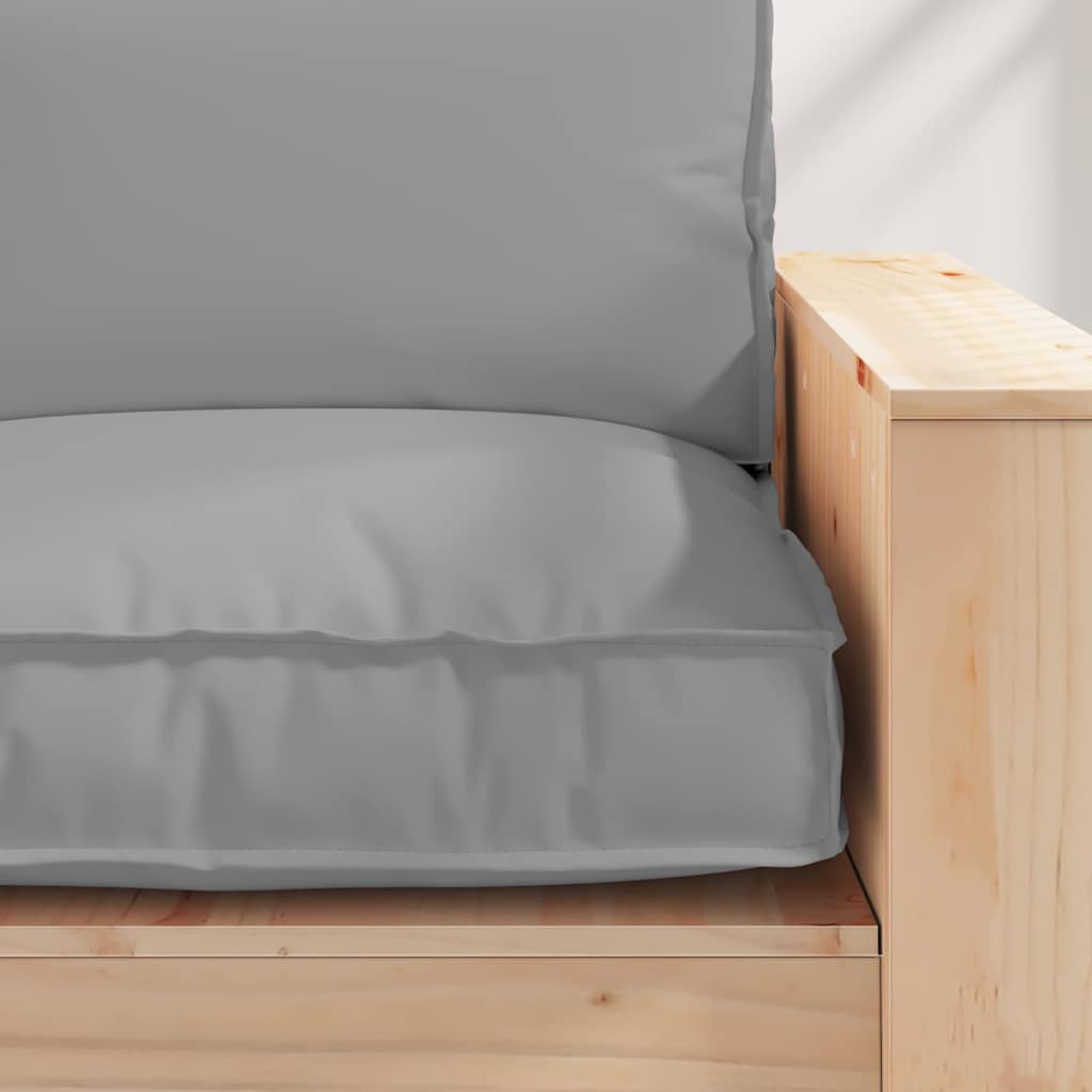 vidaXL Oreiller Gris 80 x 80 x 12 cm Tissu Oxford