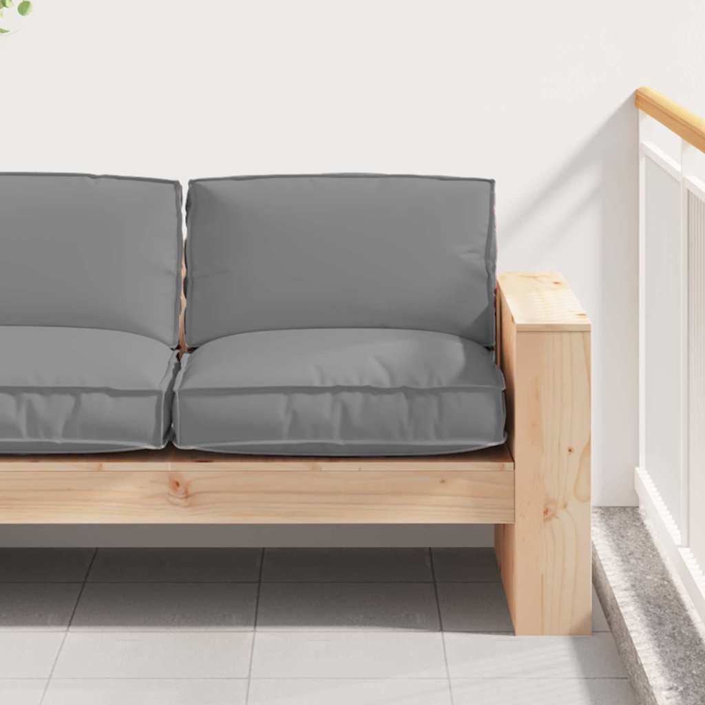 vidaXL Oreiller Gris 80 x 80 x 12 cm Tissu Oxford